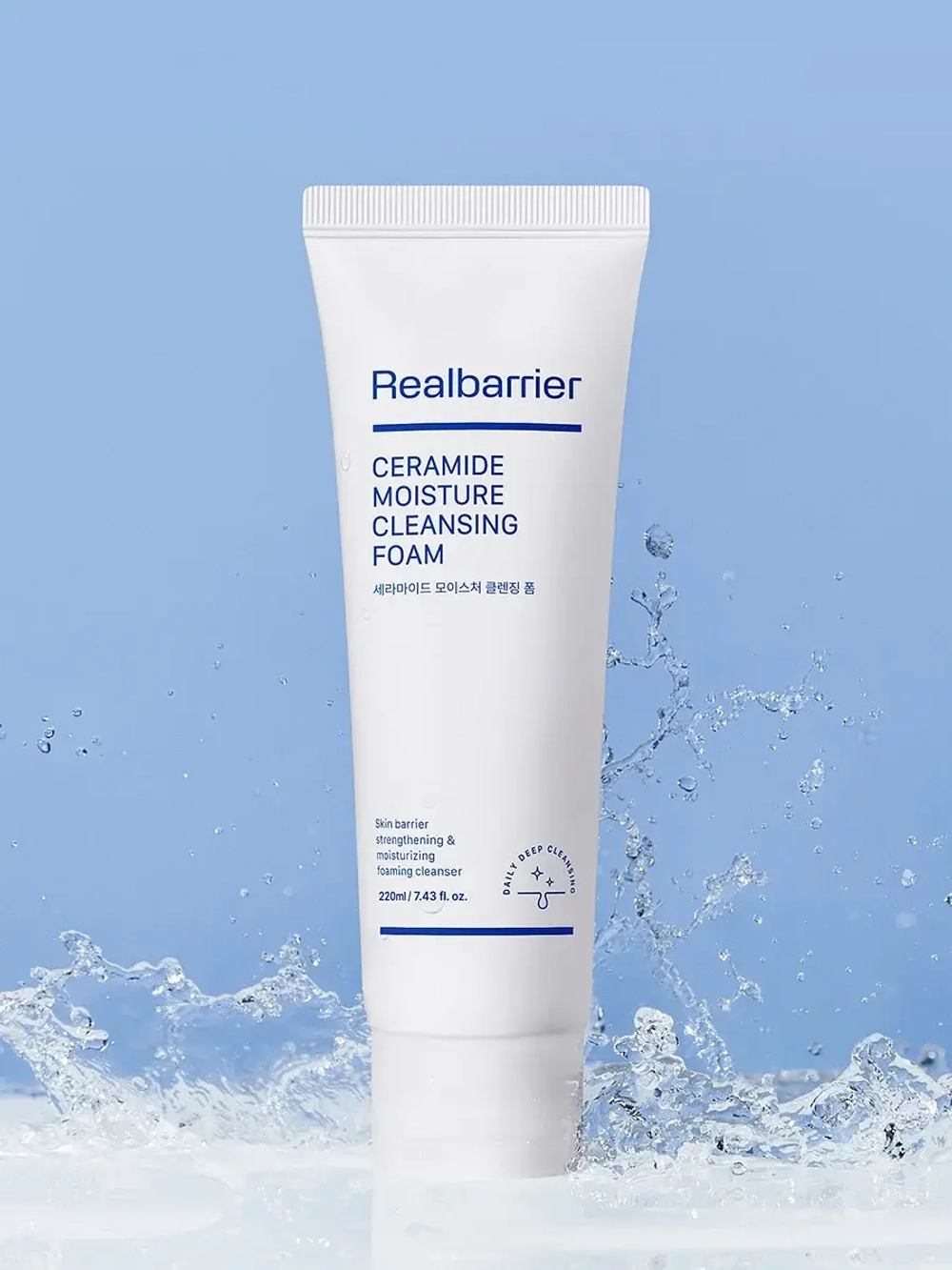 Real Barrier Кремовая очищающая пенка c керамидами Ceramide Moisture Cleansing Foam 220 мл