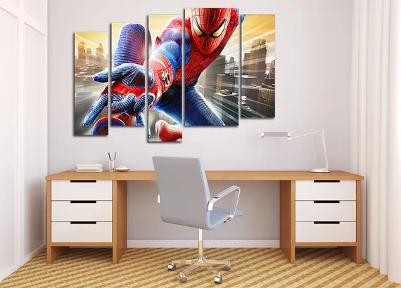 Модульная картина "Человек-паук"
