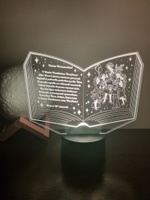 Ночник "Книга на день рождения" (Ваш текст)