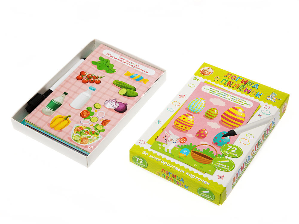 Игра развиваюшая "Пиши стирай. Логика с пеленок"