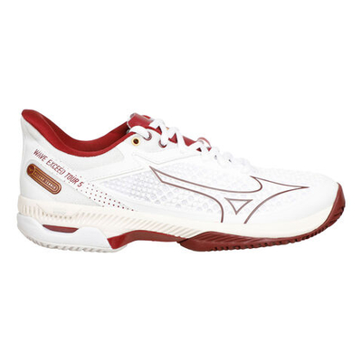 Женские теннисные кроссовки Mizuno Wave Exceed Tour 5 Clay Court Shoe Women - White, Dark Red