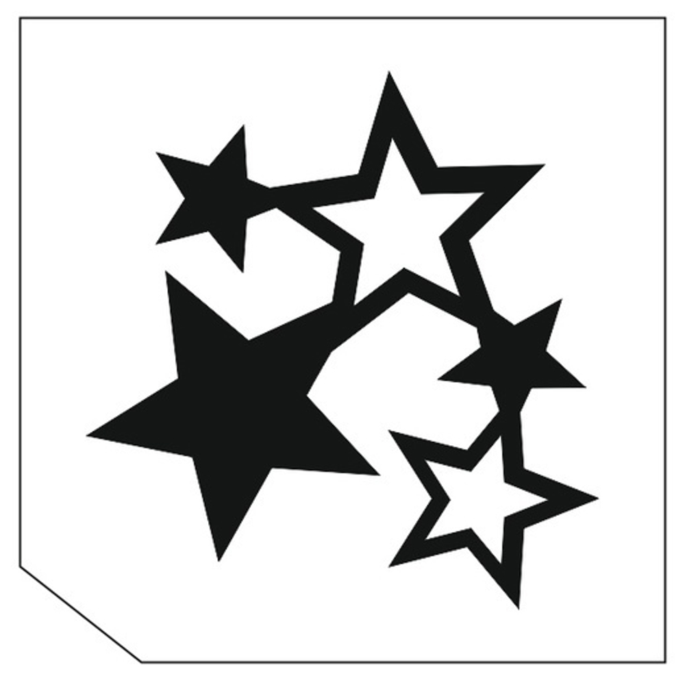 Трафарет для блеск-тату 6*6  разное 97Р