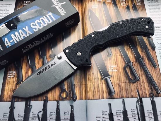 Складной нож Cold Steel 62RQ 4 Max Scout c клинком из стали AUS-10A, рукоять Grivory (Griv-Ex)