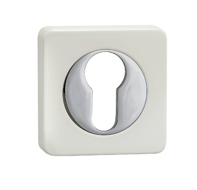 Накладка RENZ ET 02 W/CP белый/хром КВАДРАТНАЯ