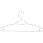 Плечики пластиковые ребристые 4шт «ИДЕЯДОМА», цвет белый, 38*20см (Селфи)