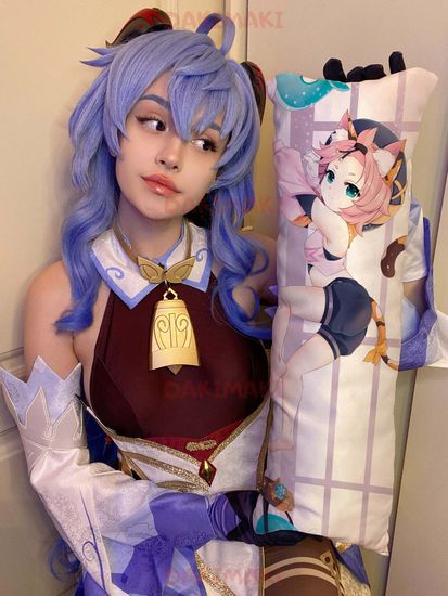 Мини дакимакура Диона из Геншин Импакт | Genshin Impact арт. M0963, 60х20 см