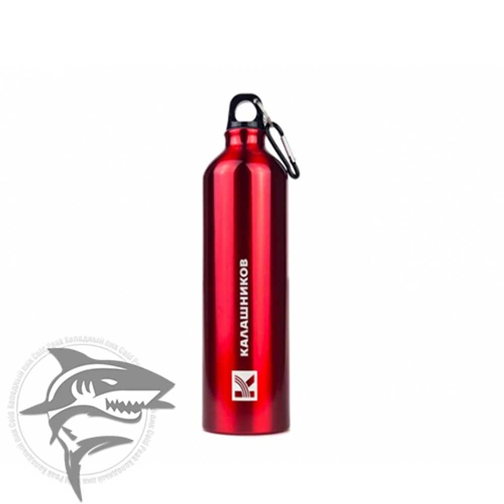 Бутылка для воды 770 мл. с карабином (красная)