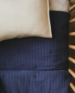 ZARA HOME ДЕТСКОЕ ОДЕЯЛО В ПОЛОСКУ, СИНИЙ