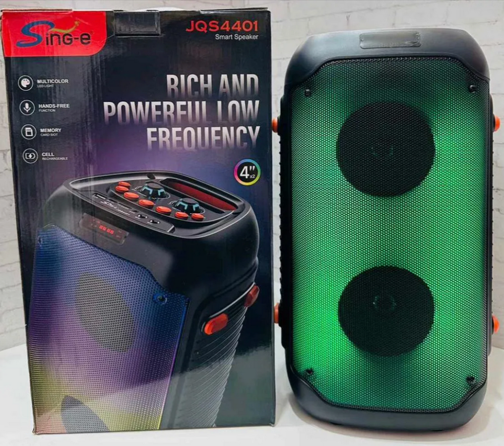Беспроводная колонка Sing-e JQS-4401 (4"х2/20W) Multucolor