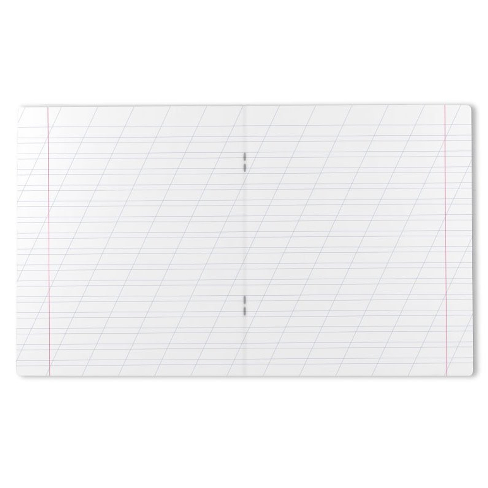 Тетрадь 12л., косая линия, Alingar, скрепка, офсет