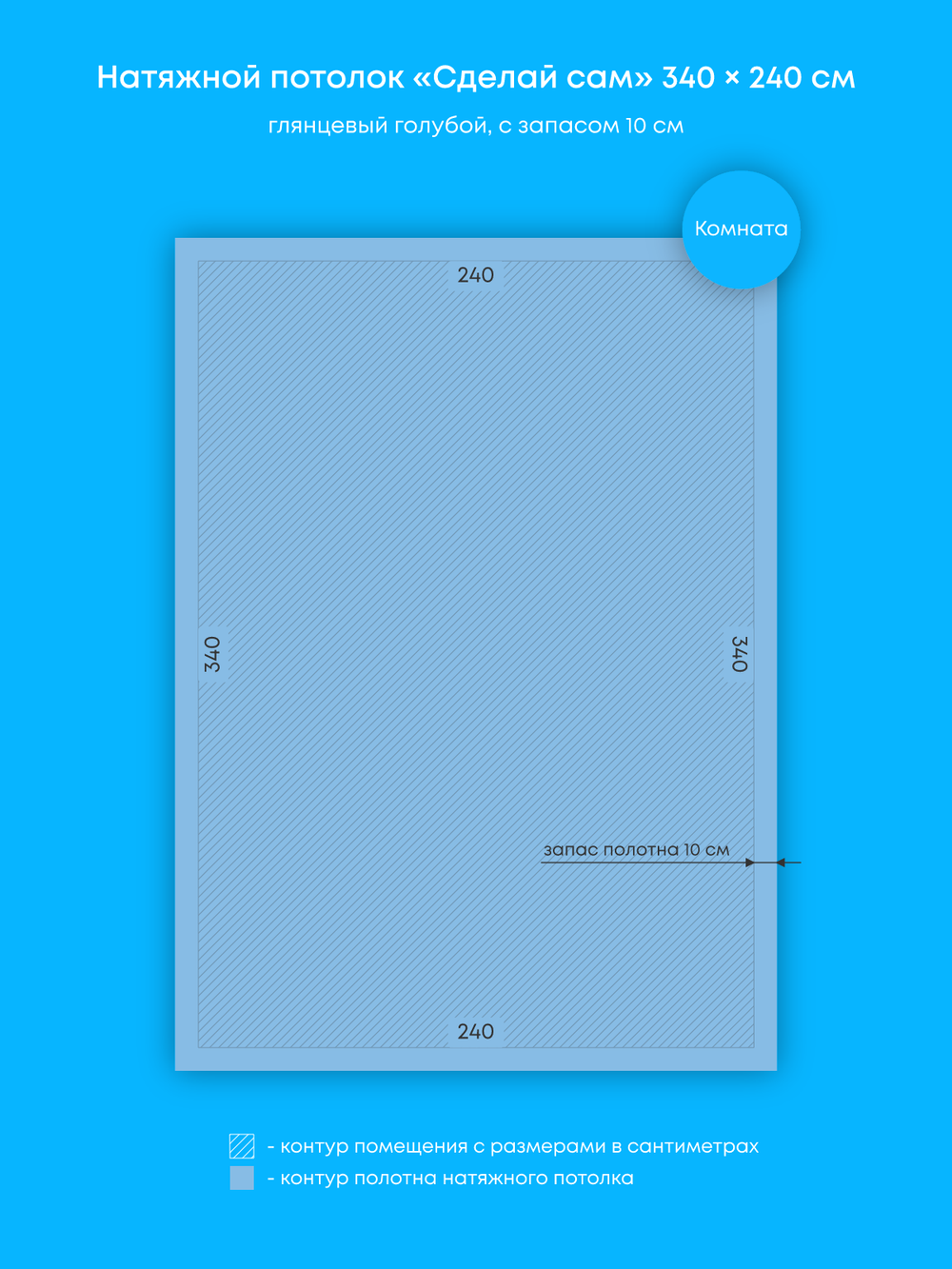Натяжные потолки: 5.5 м2, 8.2 м2, 11.5 м2