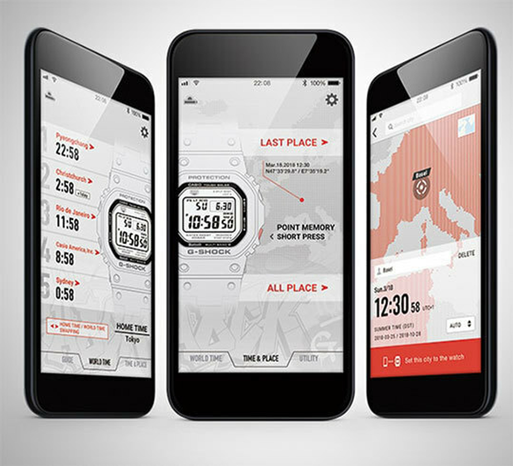 Японские наручные часы Casio G-SHOCK GMW-B5000D-1E с хронографом