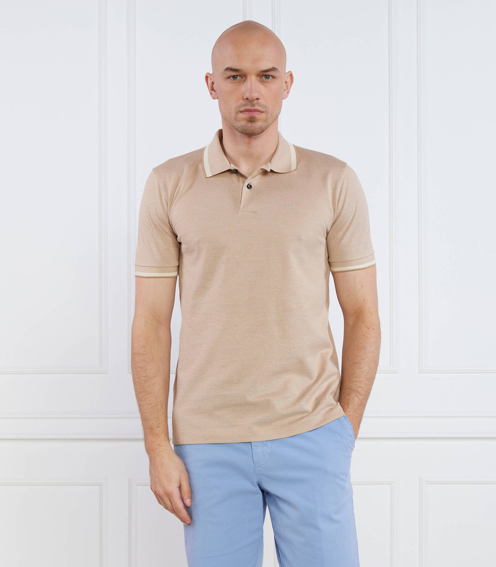 Поло BOSS BLACK - бежевый(50486172)