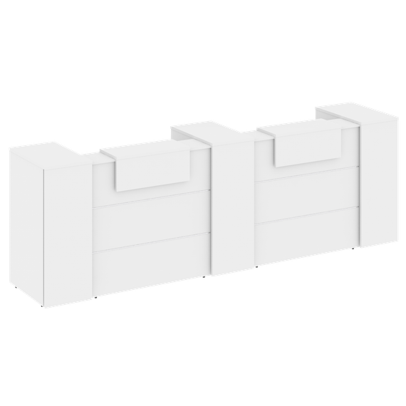 Onix Ресепшн O.R-K-13 Белый Бриллиант 3652*766*1187