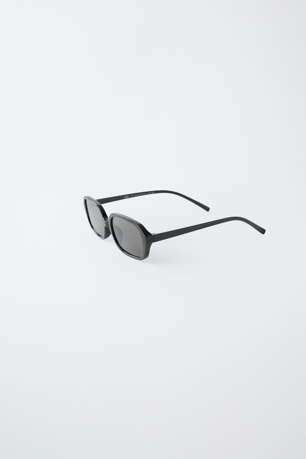 ZARA ПРЯМОУГОЛЬНЫЕ СОЛНЦЕЗАЩИТНЫЕ ОЧКИ В ПЛАСТИКОВОЙ ОПРАВЕ, ЧЕРНЫЙ