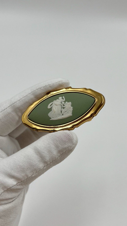 Футляр для помады зелёный Wedgwood by Stratton