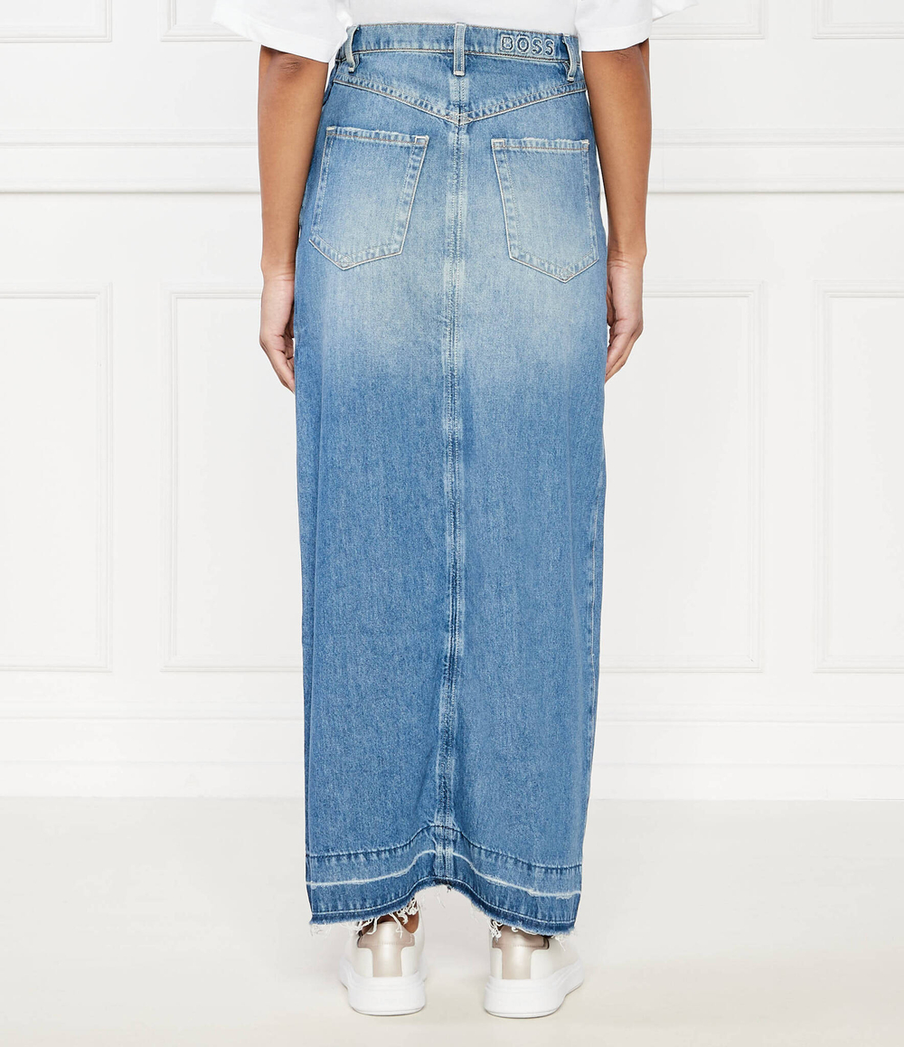 Джинсовая юбка BOSS ORANGE - голубой(50518230)