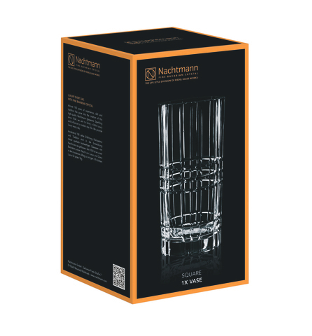 SQUARE - Ваза 23 см хрустальное стекло (vase)