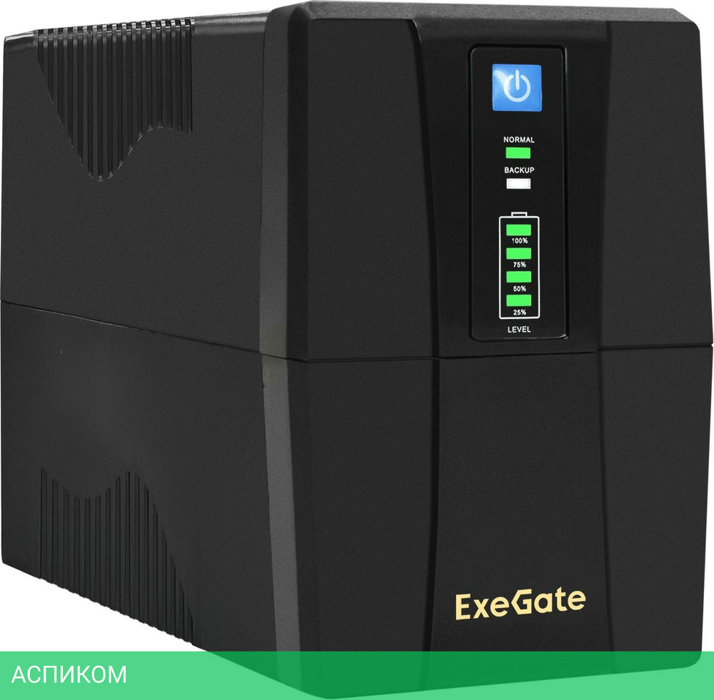Источник бесперебойного питания ExeGate SpecialPro UNB-800.LED.AVR.EURO (EP285604RUS)