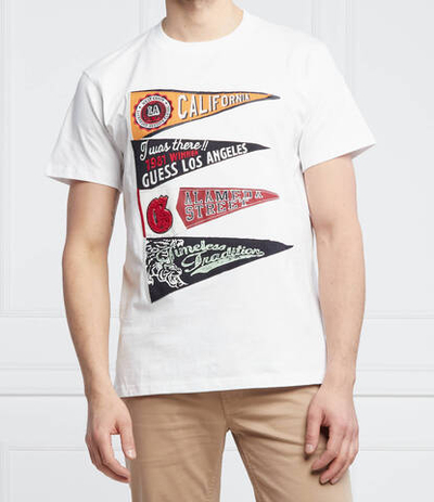 футболка pennant GUESS - белый(M2RI04 K8FQ1)