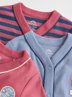 Комбинезон / Cлип для малышей Next F35-920, 3 шт., Бордовый, Голубой