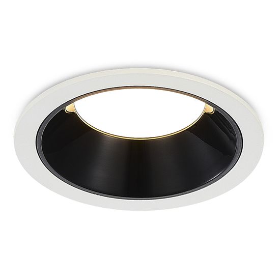ST755.438.07 Св-к встр. Черный LED 1*7W 3000K 630Lm Ra80 120° IP20 D85xH45 100-240V Встраиваемые светильники