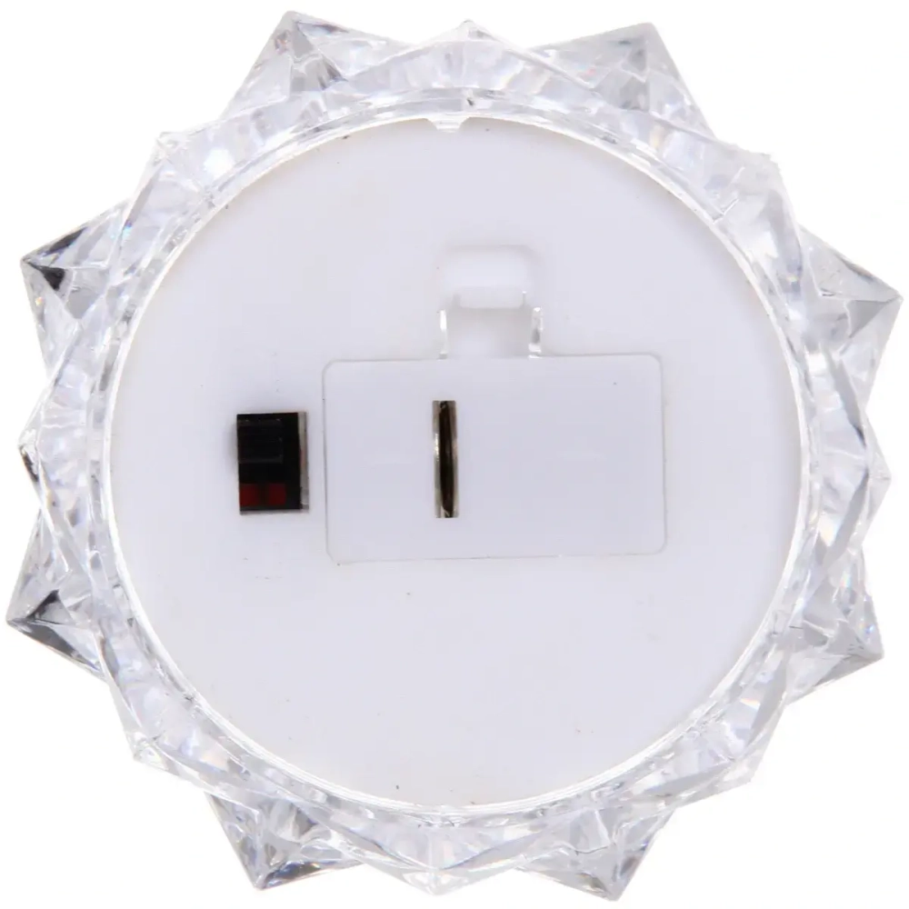 Сувенир с подсветкой «Кристальная ёлочка» 6,5*8 см, Теплый белый