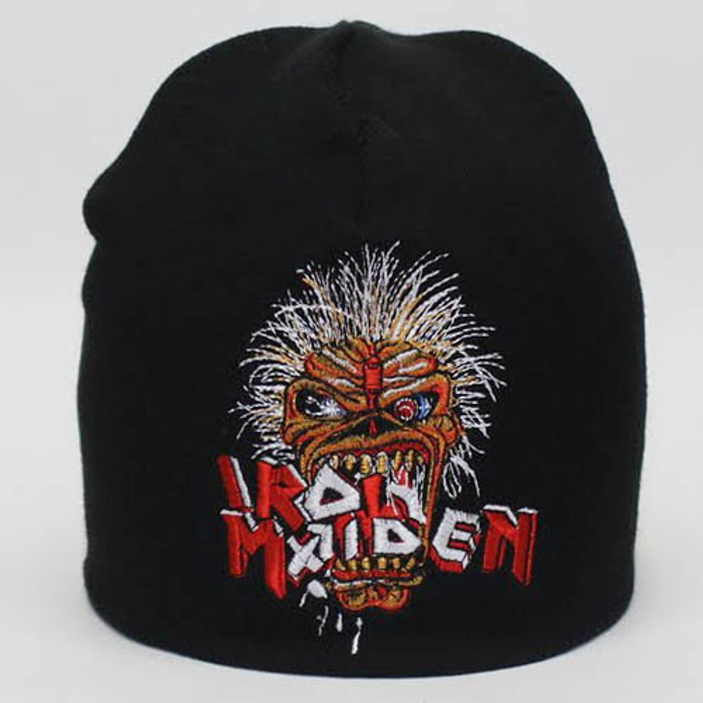 Шапка Iron Maiden лого в зубах