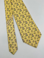 Галстук жёлтый «Козы» Salvatore Ferragamo