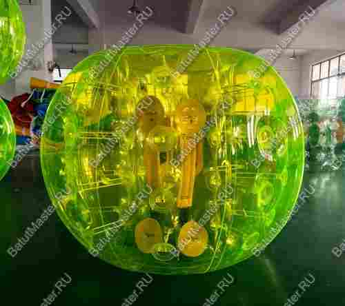 Бампербол «Желто-прозрачный» ПВХ, диаметр 1 м