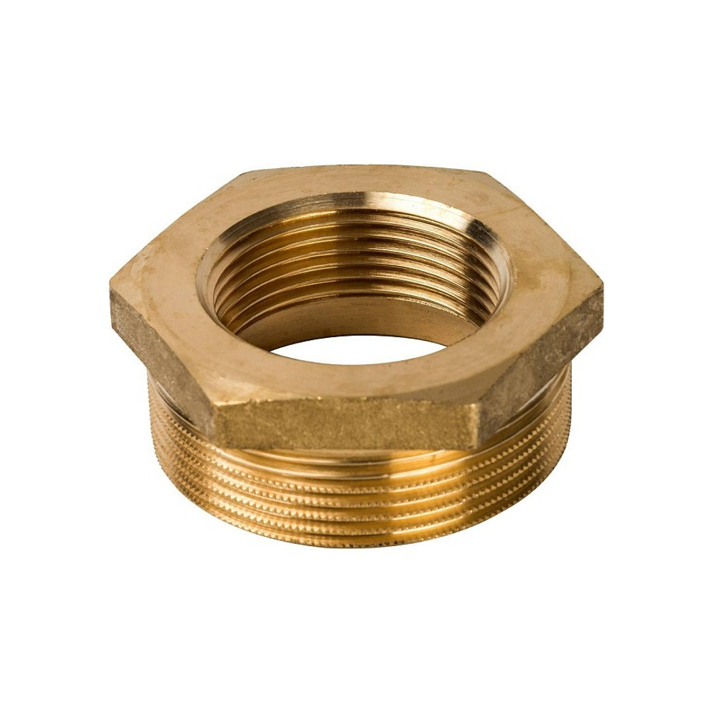 Футорка STOUT SFT 0028 - 1"1/2 x 1"1/4 (для стальных труб, латунь без покрытия)