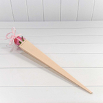 Коробка Ваза для цветов 6х6х60 см "Для одной розы" (Розовый)