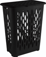 Корзина для белья 37л с откидной крышкой "Keeplex Black", 42,2*29*51,5см
