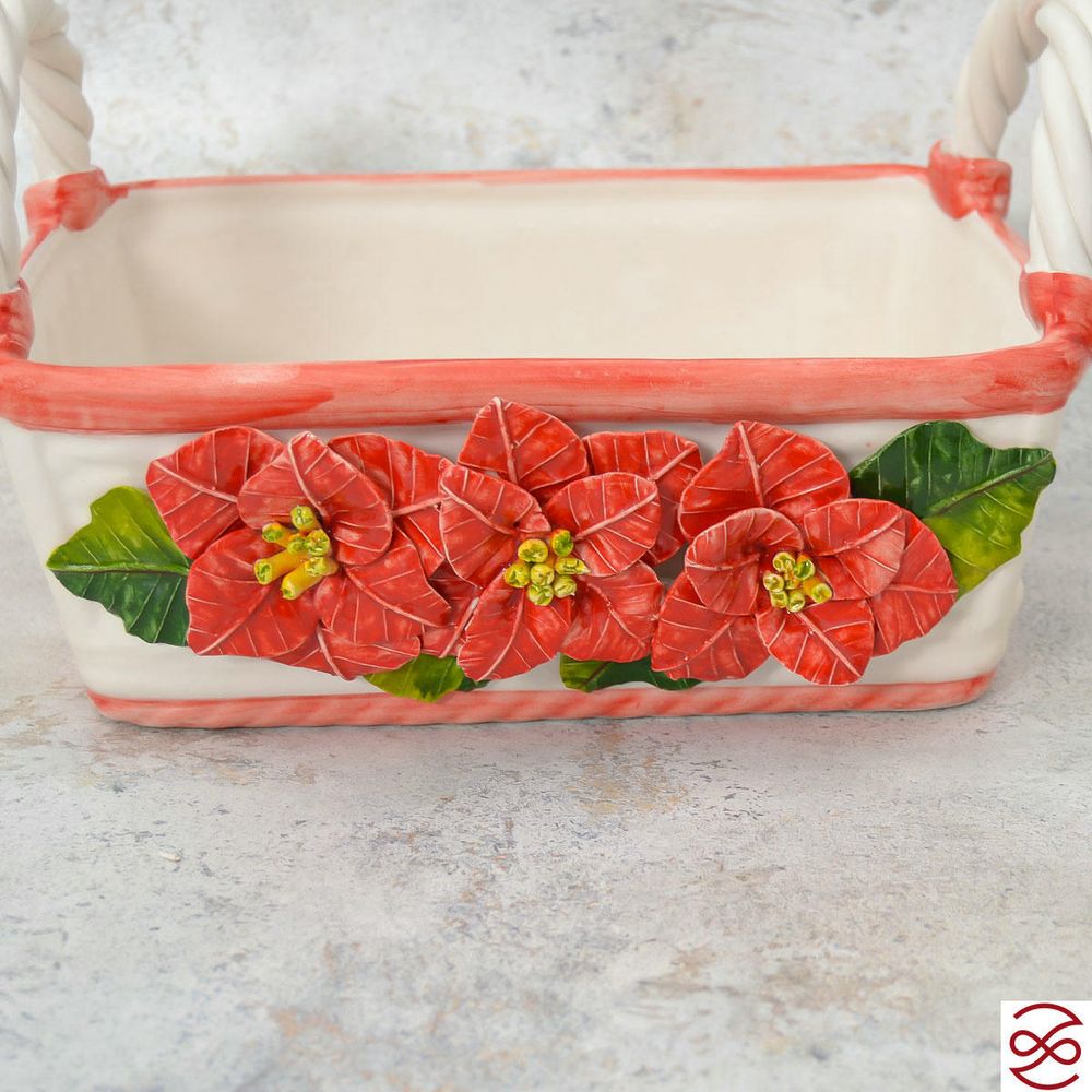 Корзина прямоугольная с ручками Orgia Merry Christmas 27 см