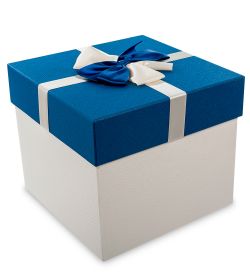 WF-40/4-B Коробка «Квадрат» цв.син./бел.