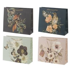 GAEM Пакет подарочный (бумага 210г/м2, блок микс 12шт), L38 W12 H32 см, 4в.