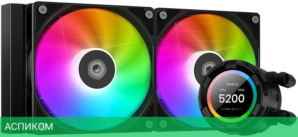 Система жидкостного охлаждения для процессора ID-Cooling SL240 XE Black