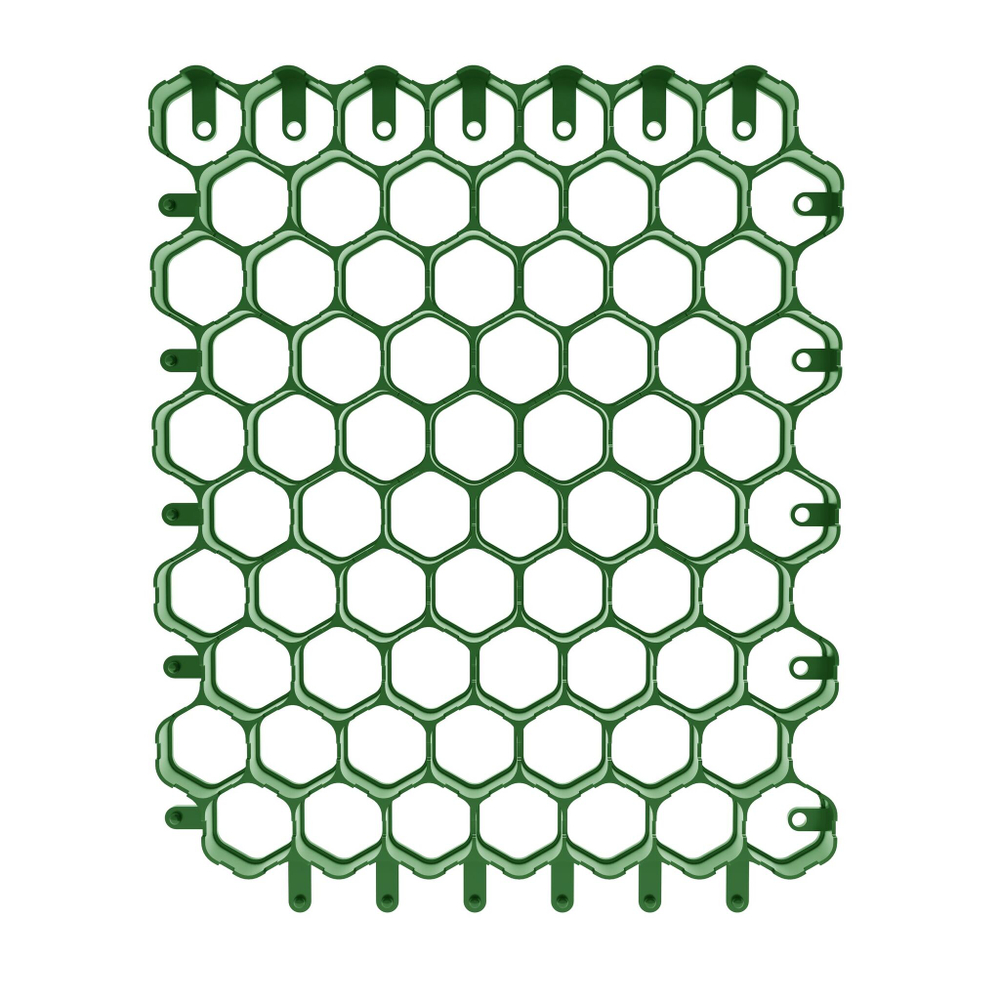 Решетка газонная Gidrolica Eco Normal РГ-53.43.3,5 – пластиковая, зелёная
