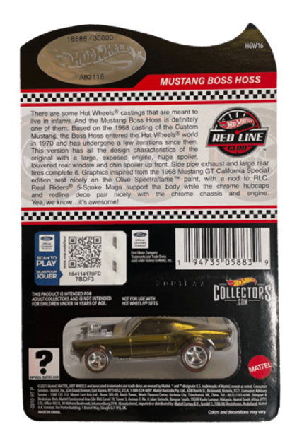 Hot Wheels RLC Ford Mustang Boss Hoss (2022)