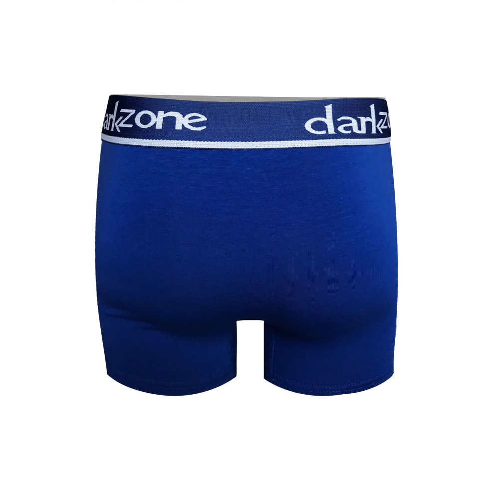 Синие трусы-боксеры с контрастной надписью на резинке (Размер: XXL) (Цвет: синий)