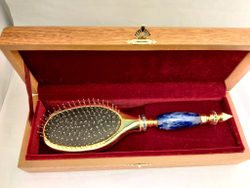 Расческа, инкрустированная фианитами (Златоустовская гравюра)