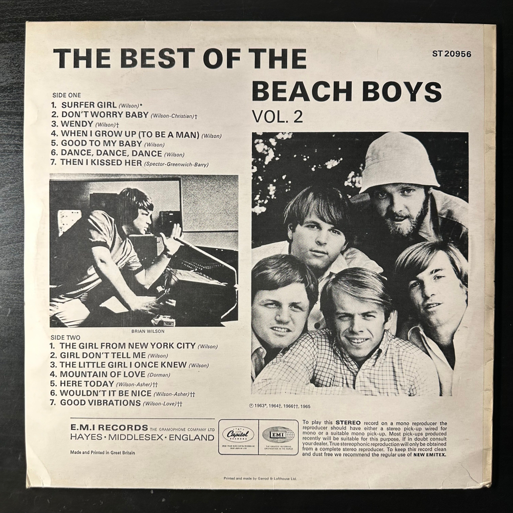 The Beach Boys ‎– The Best Of The Beach Boys Vol. 2 (Англия)