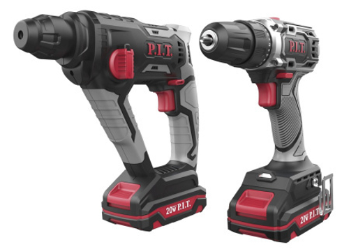 Набор инструментов аккум. P.I.T. P0002-02 (перфоратор PBH20H-18A, дрель PBM20H-10B)