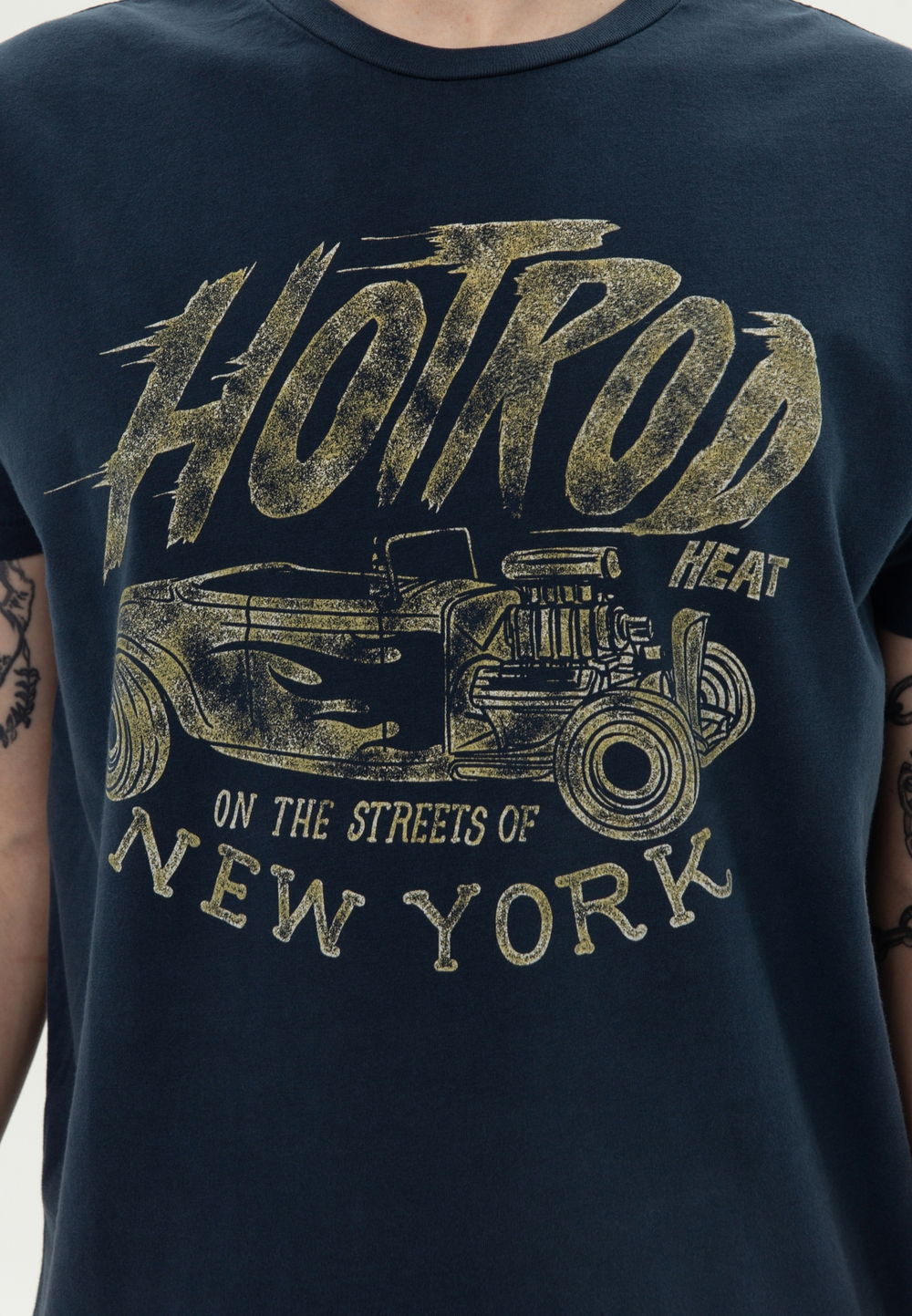 Футболка Bowery NYC "Hotrod" Vintage Navy