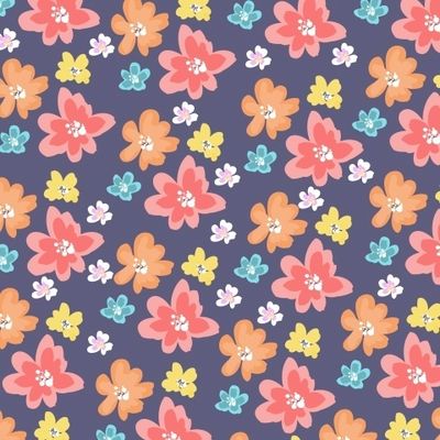 Яркий цветочный паттерн