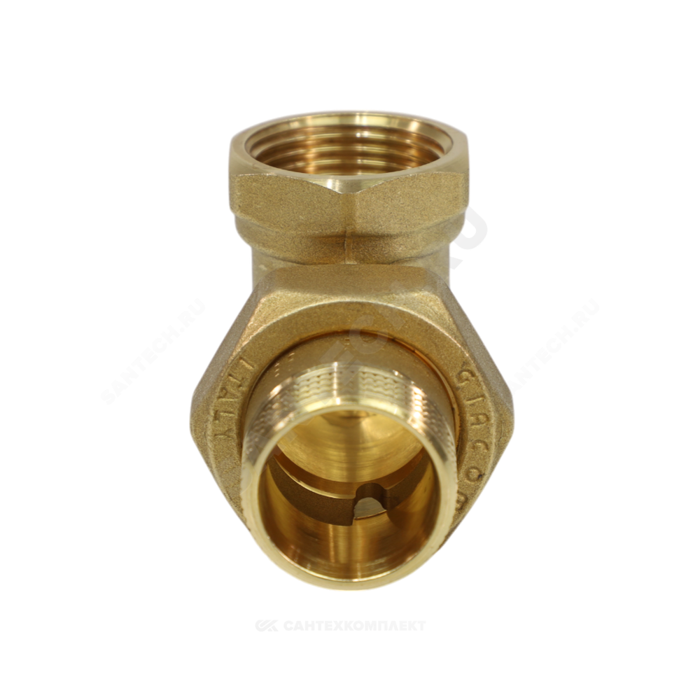 Соединитель латунь американка Ду 20 (3/4") угловой ВР/НР R19 Giacomini R19Y004
