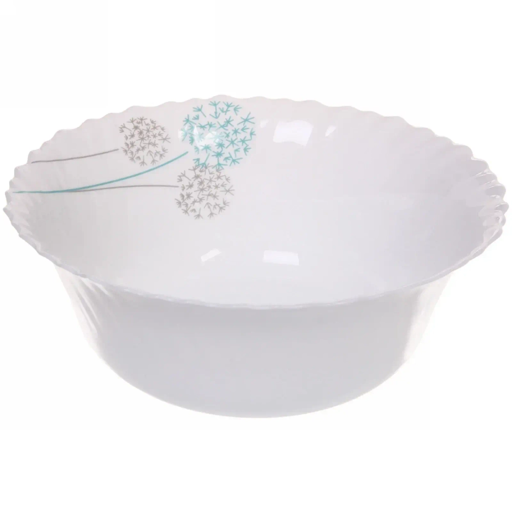 Салатник «Одуванчики» 2000мл 23*8,5см стеклокерамика