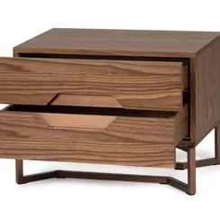 Прикроватная тумба Ambra 60х40 см, шпон ореха