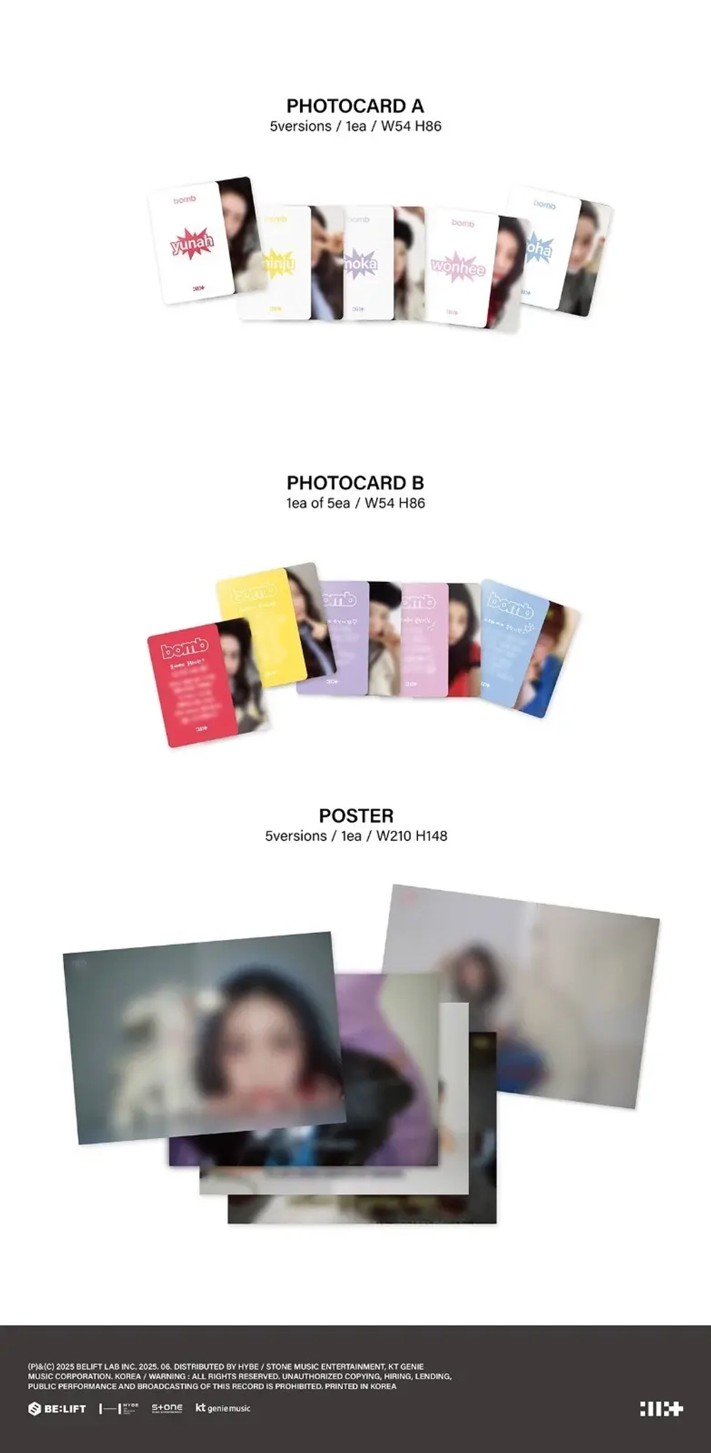 Альбом ILLIT - bomb [GLLIT ver.] (Юна)