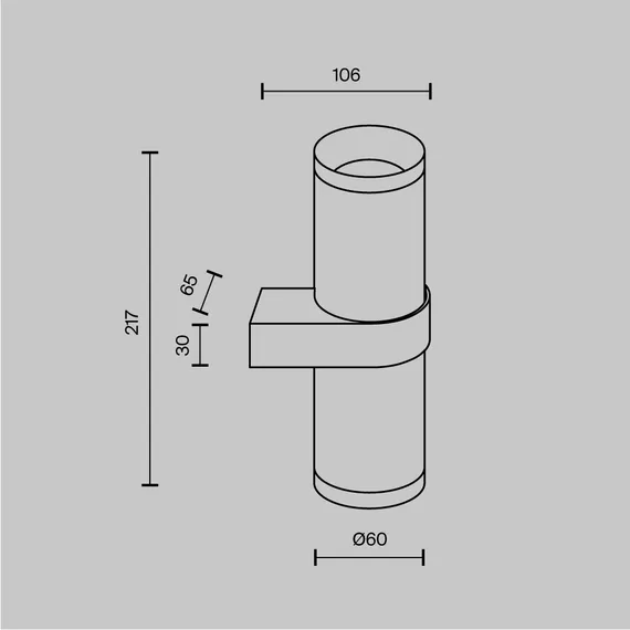 Настенный светильник (бра) Фокус Дизайн / Focus Design GU10х2 Maytoni c069wl-02b
